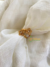 Premium AD Stone Toe Rings -White-G10023